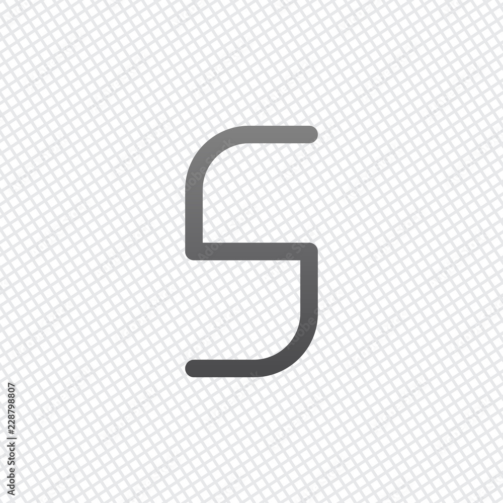 Number 5, numeral, fifth. On grid background Number 5, numeral, fifth. On grid background