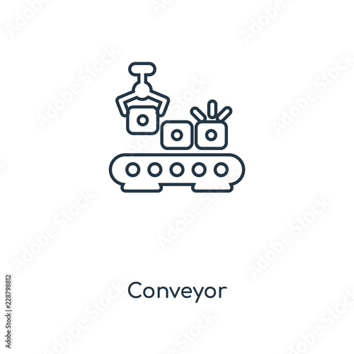 conveyor icon vector