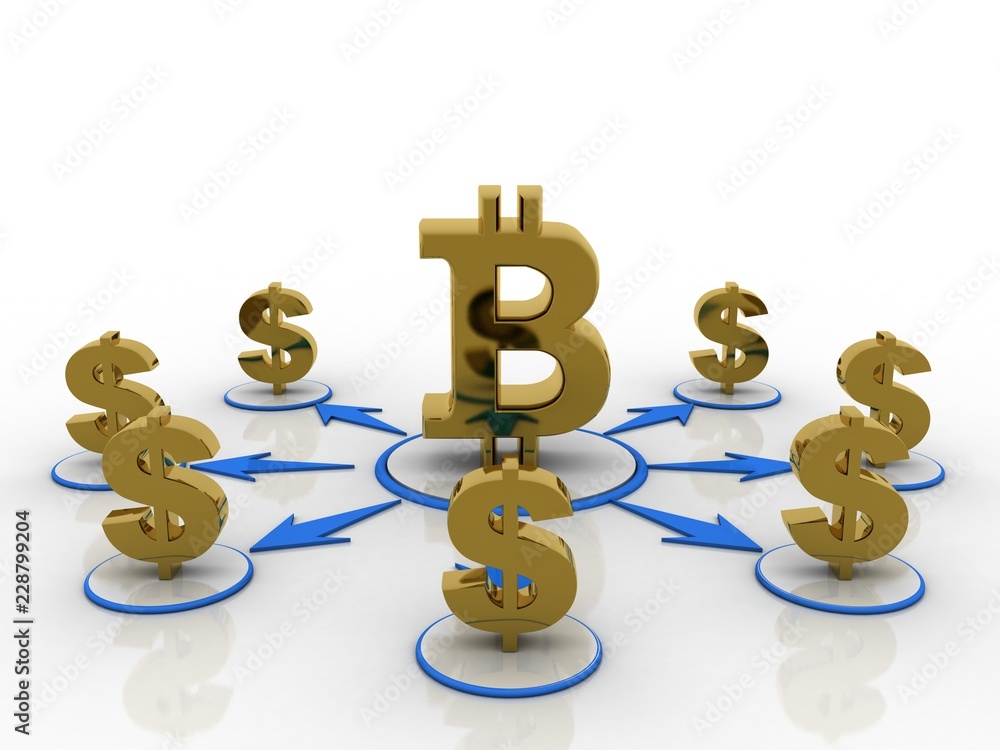 3d rendering bitcoin sign with usd dollar
3d rendering bitcoin sign with usd dollar