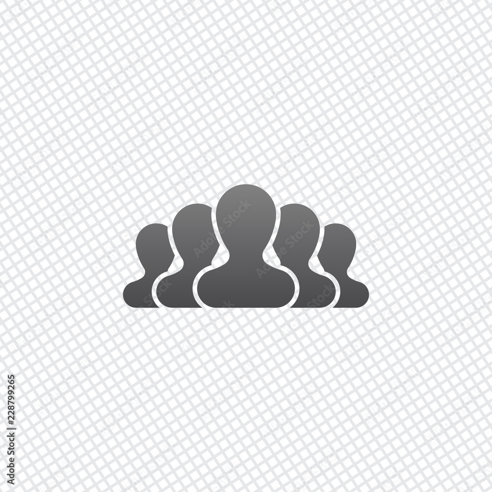 Team, few person. On grid background Team, few person. On grid background