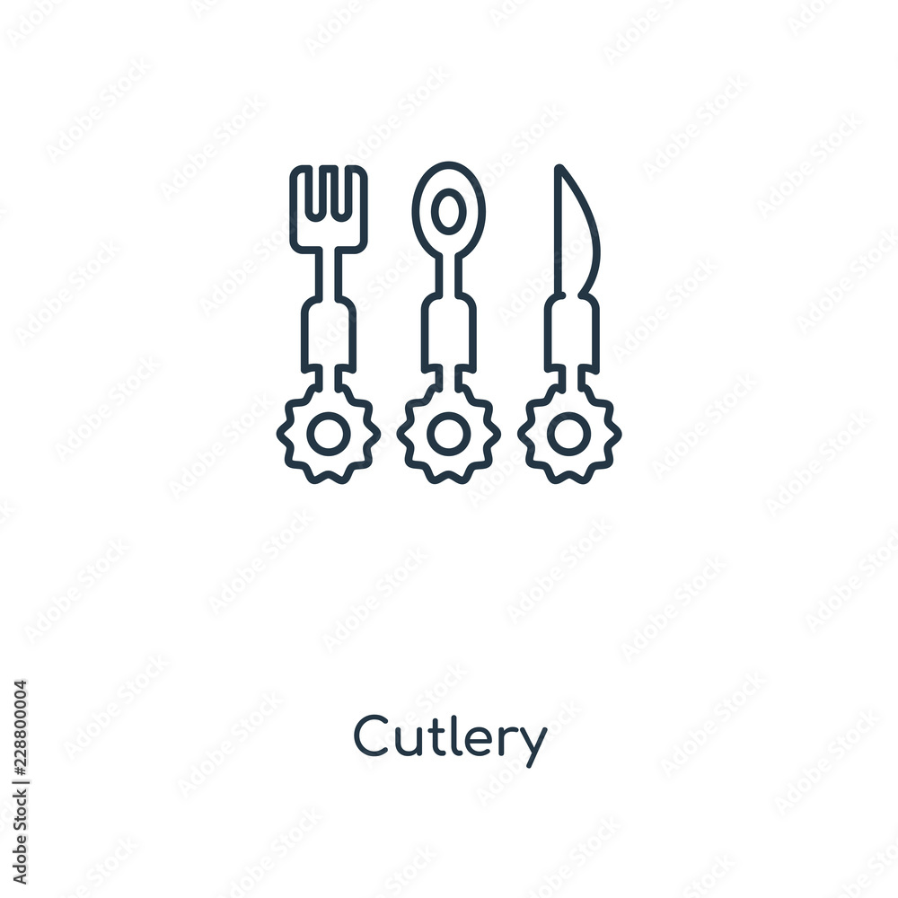 cutlery icon vector