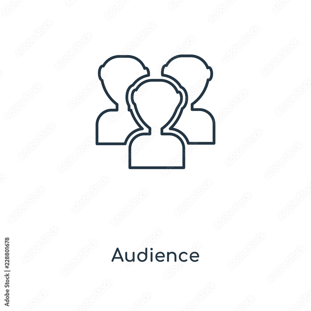 audience icon vector audience icon vector