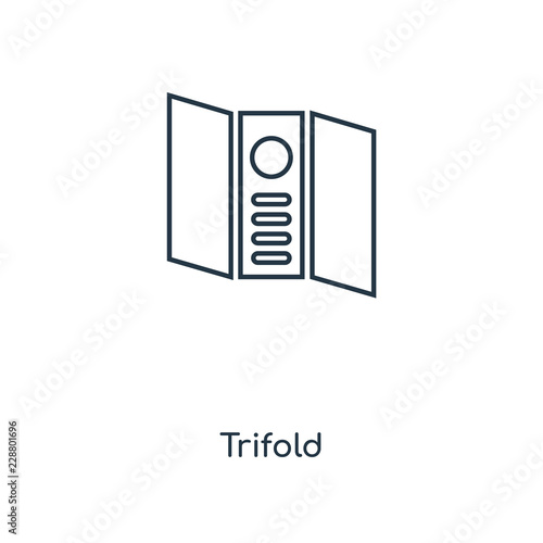 trifold icon vector