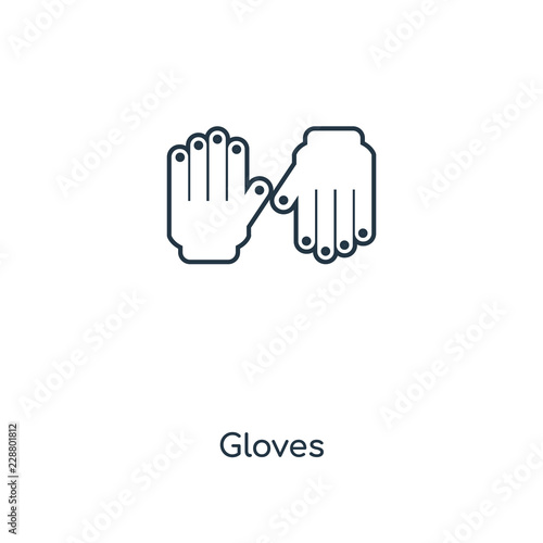 gloves icon vector