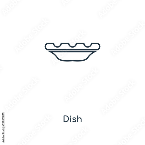 dish icon vector