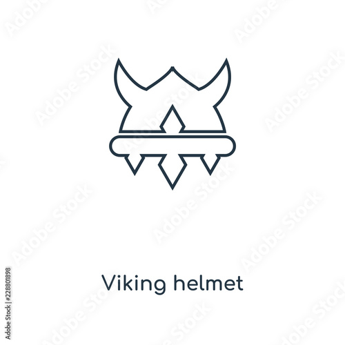 viking helmet icon vector