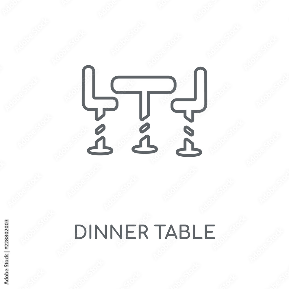 dinner table icon dinner table icon
