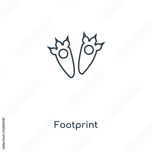 footprint icon vector