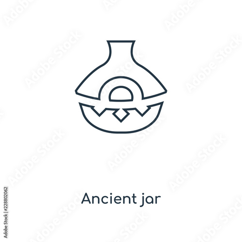 ancient jar icon vector