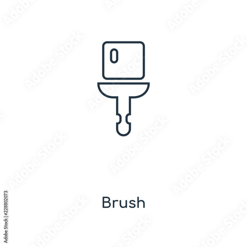 brush icon vector