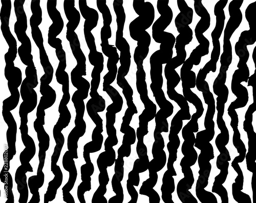 White and black grunge pattern. Background. Brush. Vector.