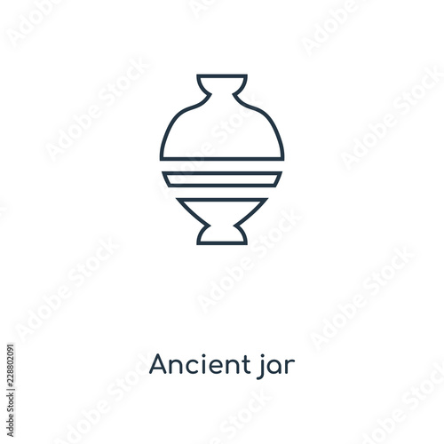 ancient jar icon vector