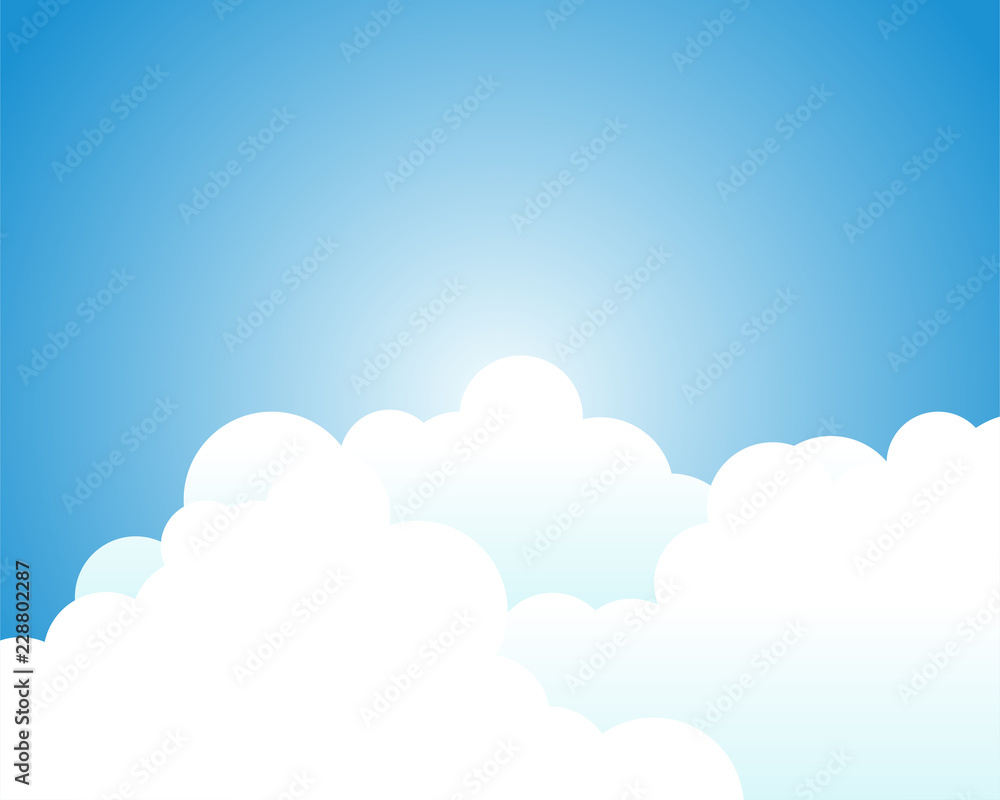 Cloud with blue sky landscape background
