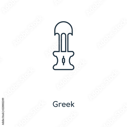 greek icon vector