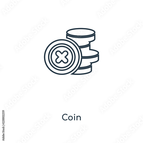 coin icon vector