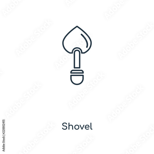 shovel icon vector