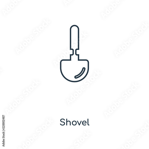 shovel icon vector
