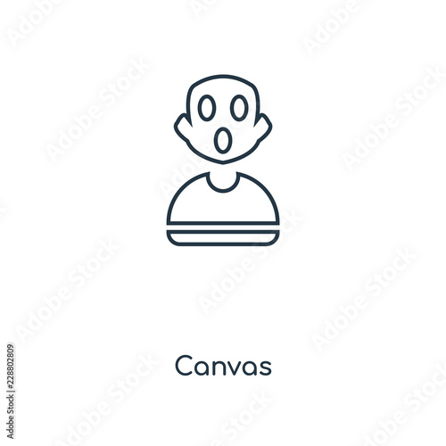canvas icon vector