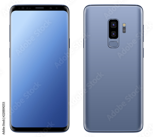 Smartphone, mobile phone isolated, realistic vector illustration.