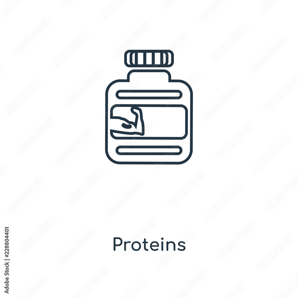 proteins icon vector proteins icon vector