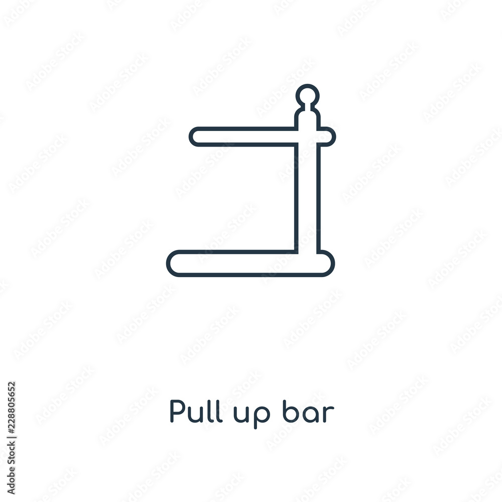 pull up bar icon vector
