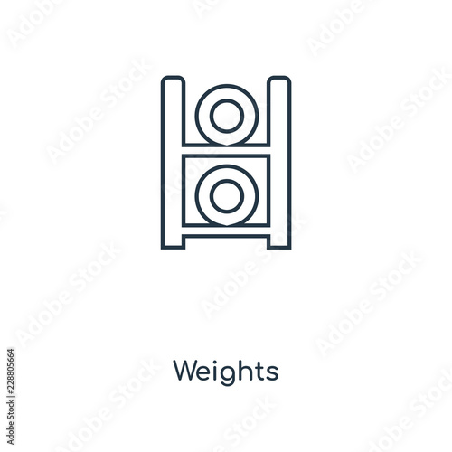 weights icon vector