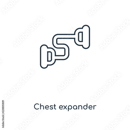 chest expander icon vector