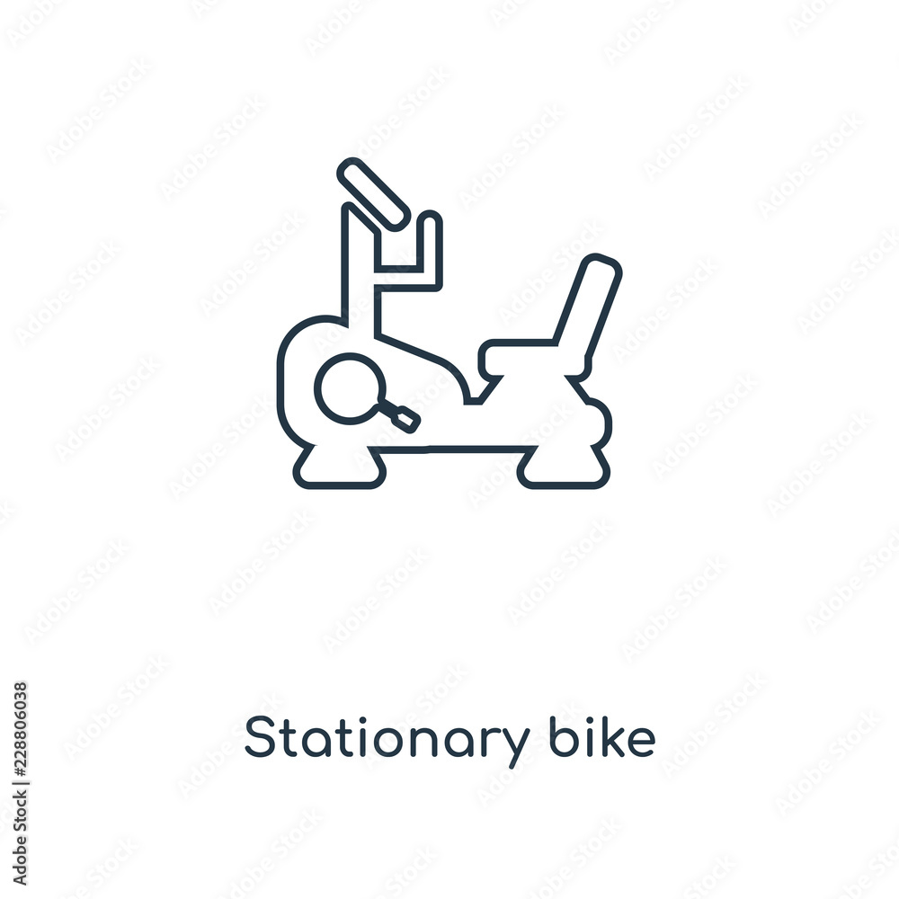 stationary bike icon vector