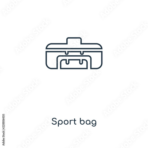 sport bag icon vector