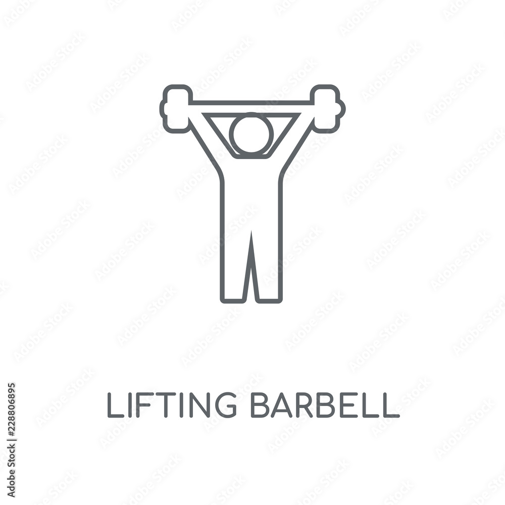 lifting barbell icon lifting barbell icon