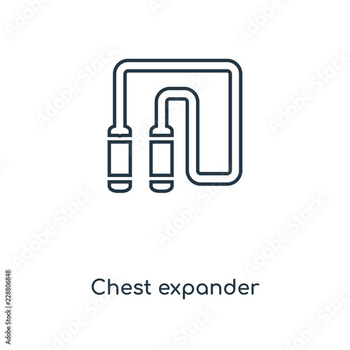 chest expander icon vector