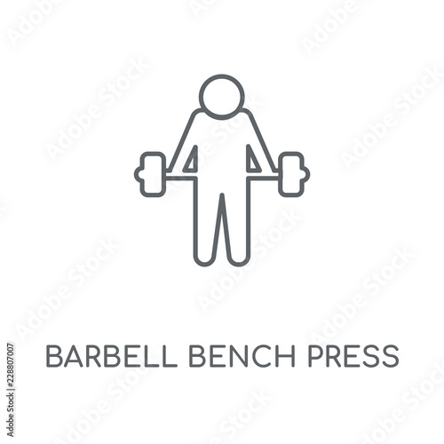 barbell bench press icon