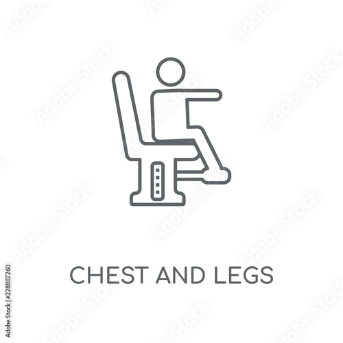 chest and legs exercises icon