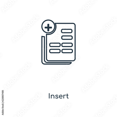insert icon vector