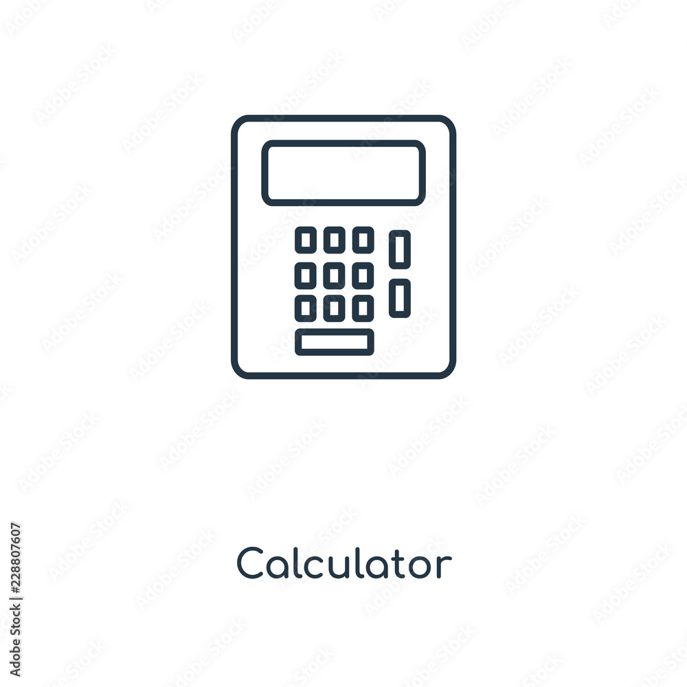 calculator icon vector calculator icon vector