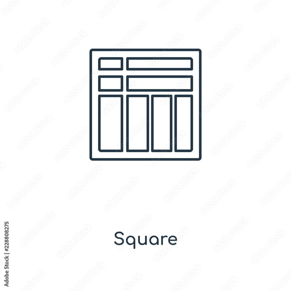 square icon vector square icon vector