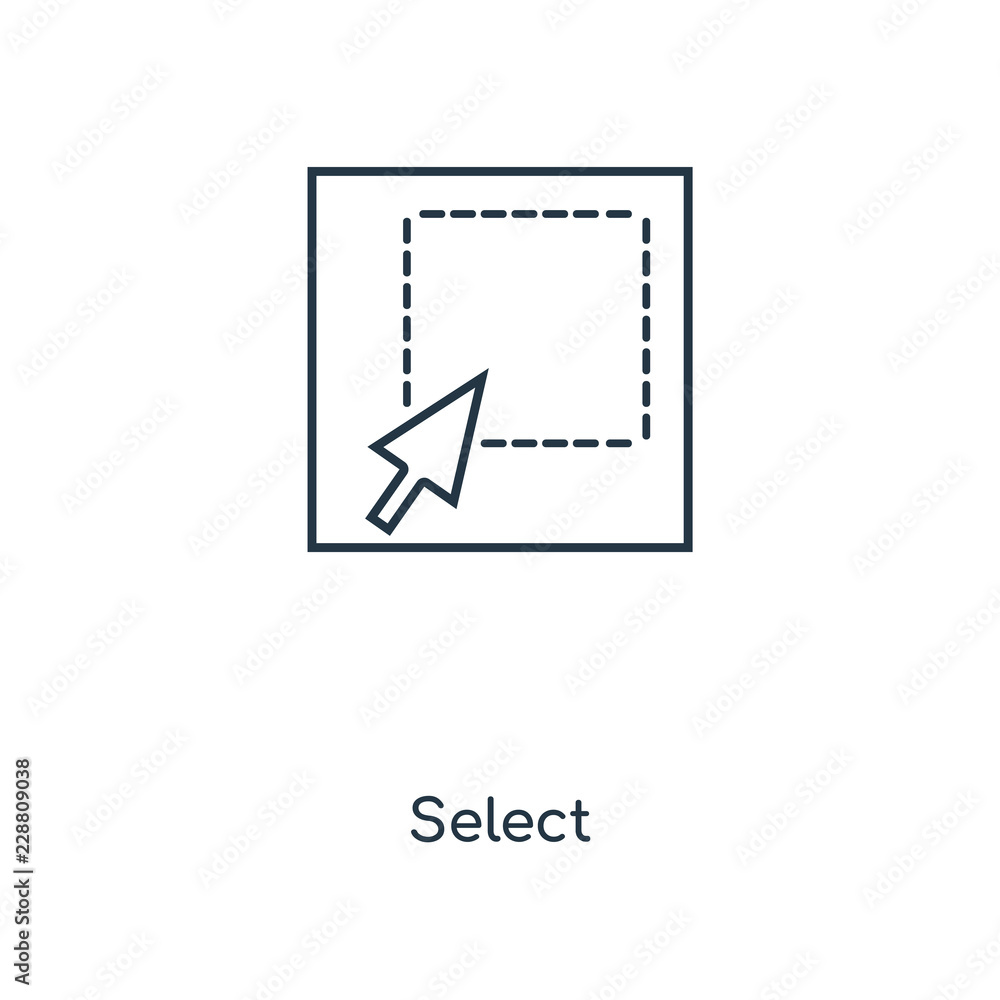 select icon vector select icon vector