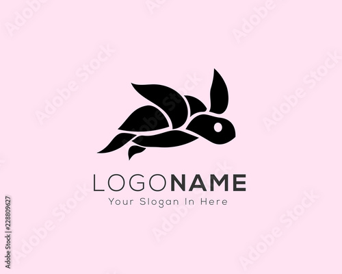 Swimming turtle logo design inspiration