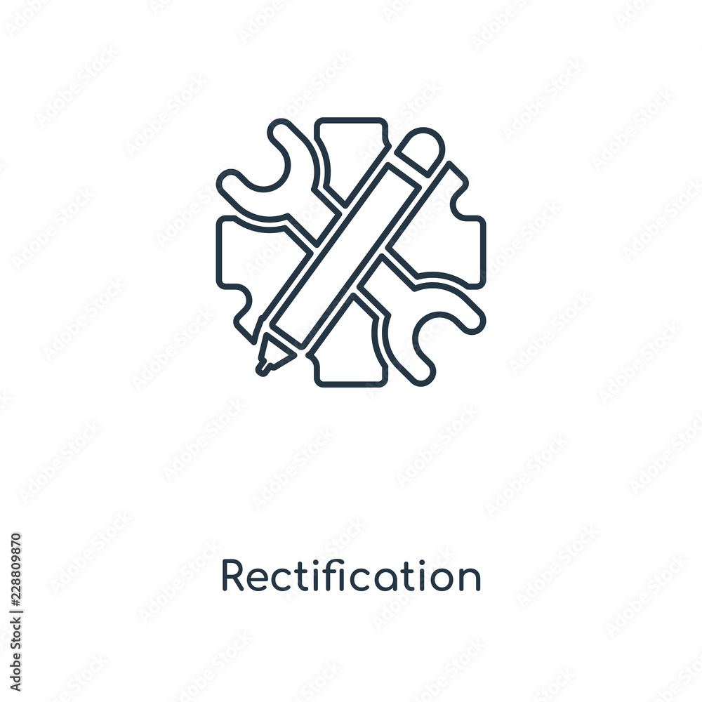 rectification icon vector