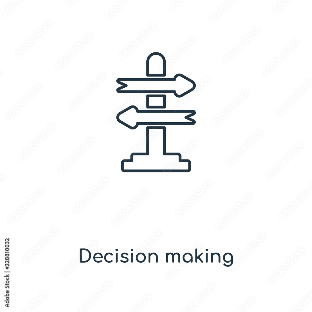decision making icon vector decision making icon vector