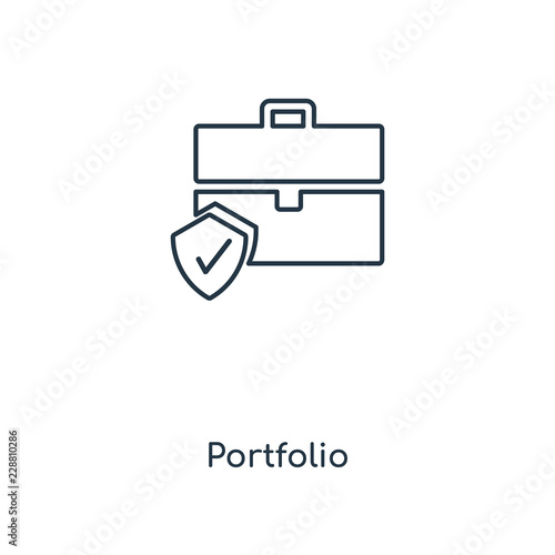 portfolio icon vector