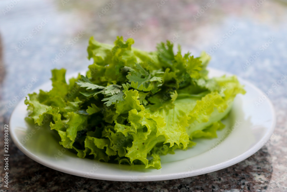 fresh salad on a plate fresh salad on a plate