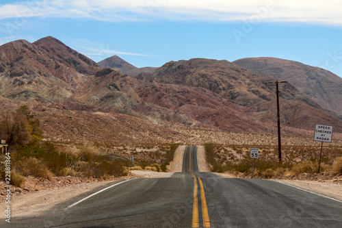 A long way to go: empty road