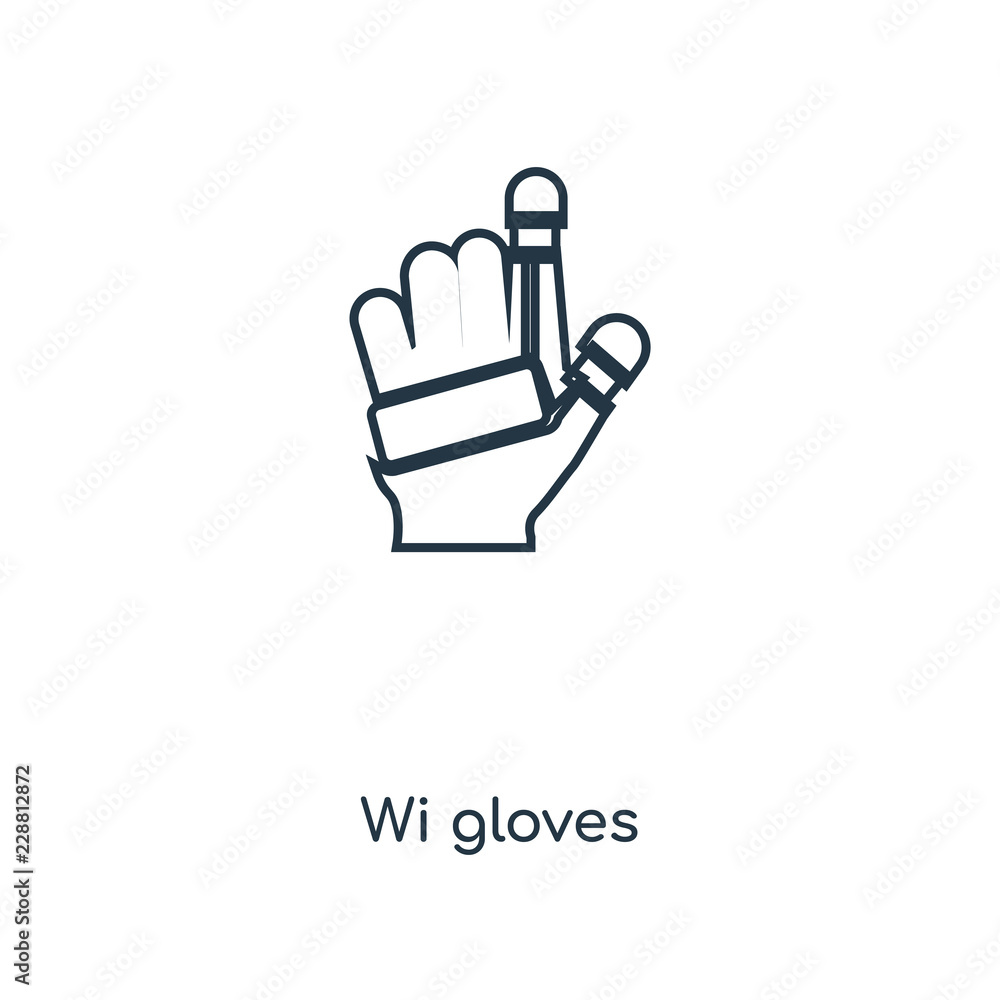 wired gloves icon vector wired gloves icon vector