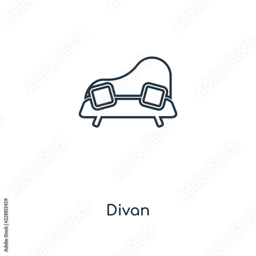 divan icon vector