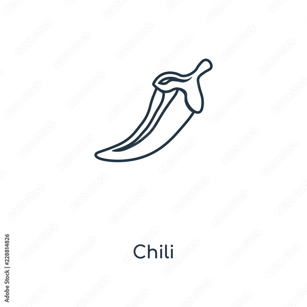 Fototapeta premium chili icon vector