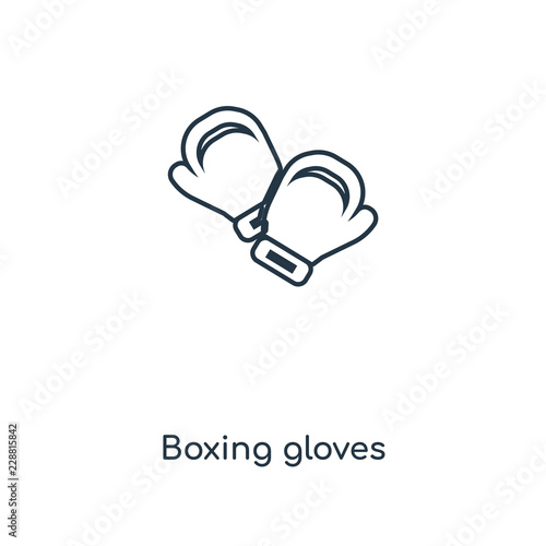 boxing gloves icon vector