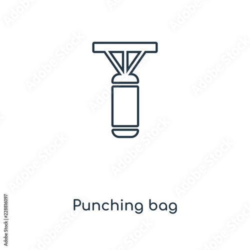 punching bag icon vector