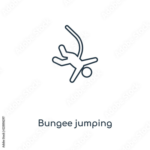 bungee jumping icon vector