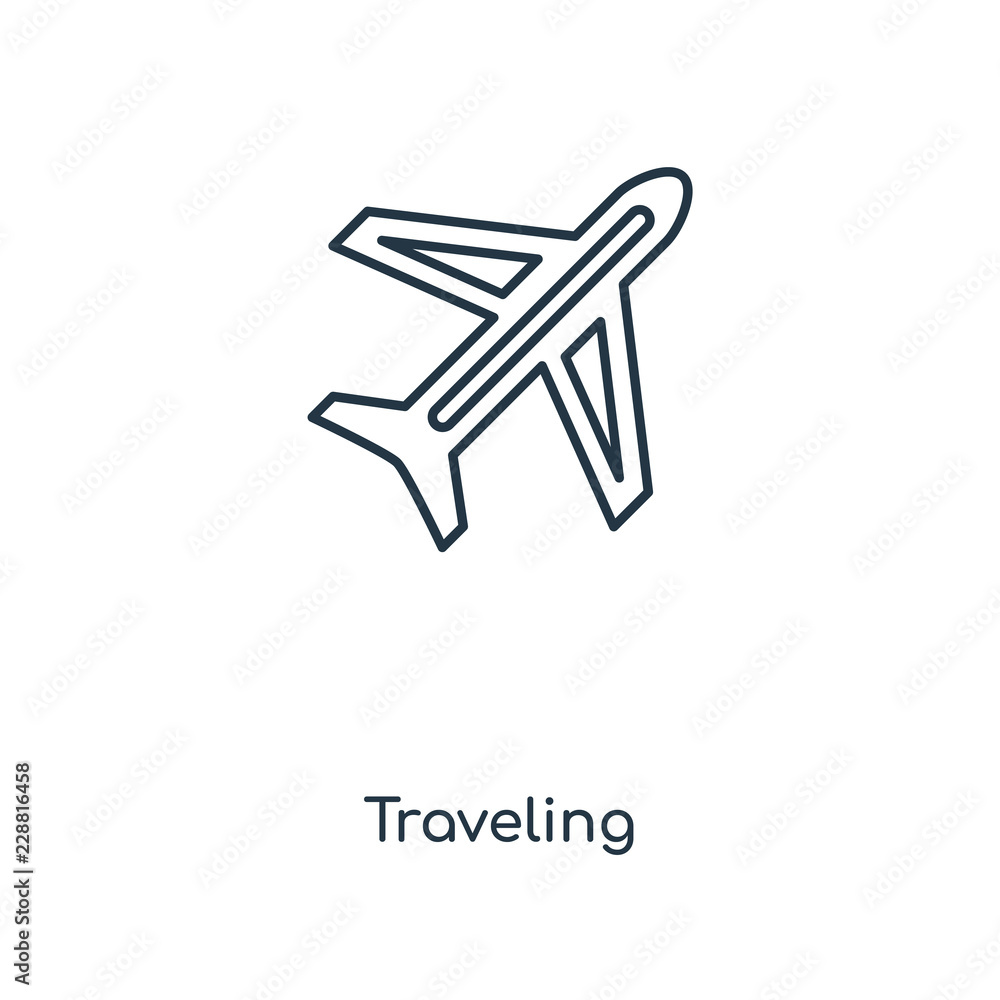 traveling icon vector